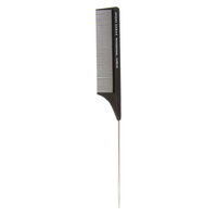 Peigne &agrave; queue m&eacute;tal dents serr&eacute;es 23,1cm