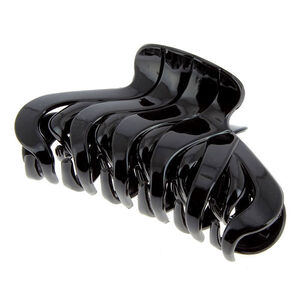 Pince croco torsade noir,  Pince croco torsade noir