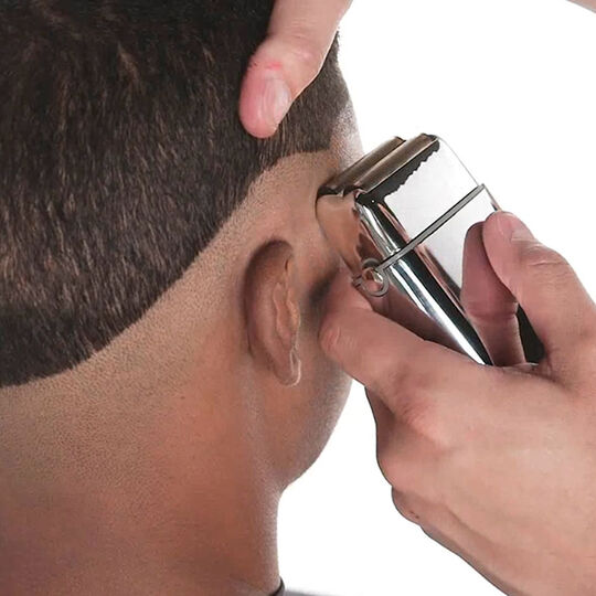 Rasoir professionnel rechargeable en m&eacute;tal FOILFX02 silver