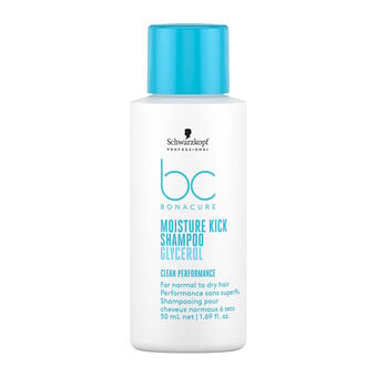 Shampooing hydratant cheveux normaux à secs ou bouclés BC Moisture Kick 50ml