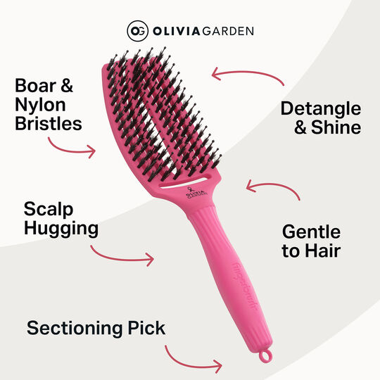 Brosse d&eacute;m&ecirc;lante &eacute;dition limit&eacute;e octobre rose pink ink