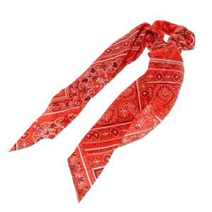 Chouchou foulard fa&ccedil;on bandana rouge