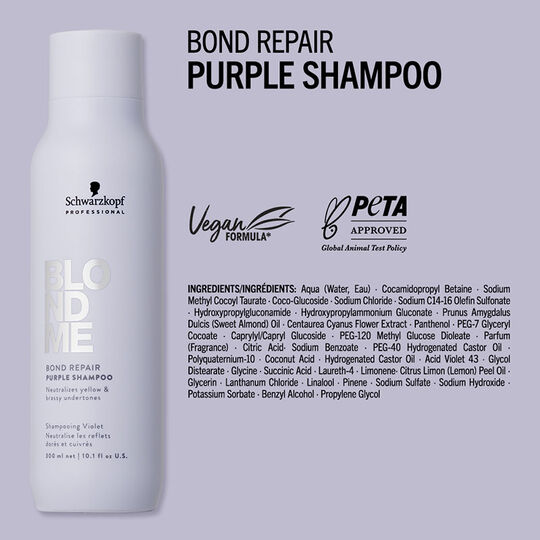 Shampooing violet Blondme Bond Repair Neutralisant