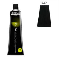 Inoa Coloration sans ammoniaque 5.17 ch&acirc;tain clair cendr&eacute; mat