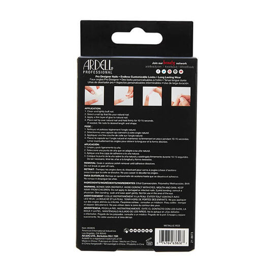 Faux ongles Nail Addict metallic red,  Faux ongles Nail Addict metallic red