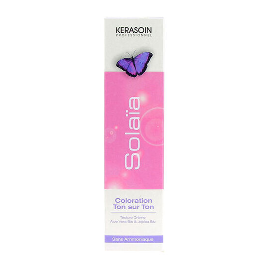 Coloration ton sur ton Solaïa 6.66 blond foncé rouge intense
