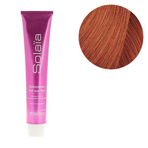 Coloration ton sur ton Solaïa 7.44 blond cuivré intense