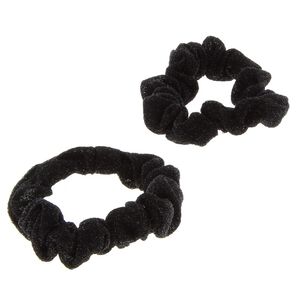 Duo de chouchous brillants noir paillet&eacute;