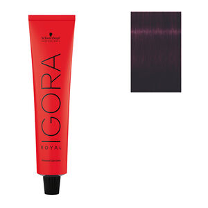 Coloration permanente Igora Royal 5-99 châtain clair violet extra,  Coloration permanente Igora Royal 5-99 châtain clair violet extra