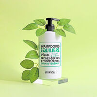 Shampooing équilibre racines grasses pointes sèches 500ml,  Shampooing équilibre racines grasses pointes sèches 500ml