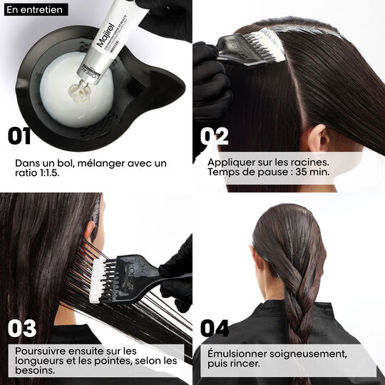 Coloration cr&egrave;me de beaut&eacute; Majirel 6.13 blond fonc&eacute; cendr&eacute; dor&eacute;