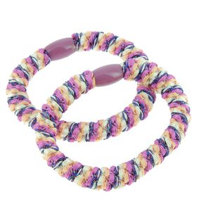 &Eacute;lastiques tiss&eacute;s sans m&eacute;tal violet fonc&eacute;