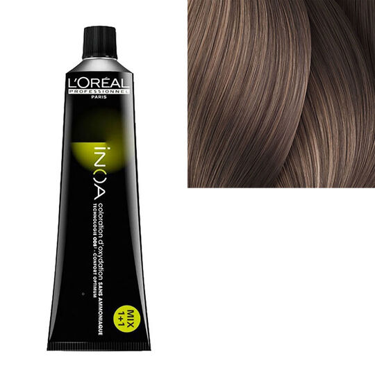 Inoa Coloration sans ammoniaque 8.21 blond clair iris&eacute; cendr&eacute;