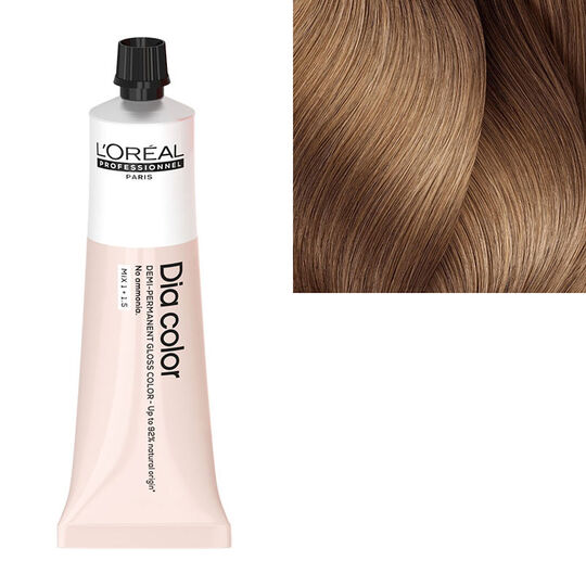 Coloration ton sur ton Dia Color 8.23 blond clair iris&eacute; dor&eacute;