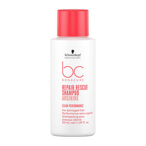 Shampooing pour cheveux abîmés BC Repair Rescue 50ml,  Shampooing pour cheveux abîmés BC Repair Rescue 50ml