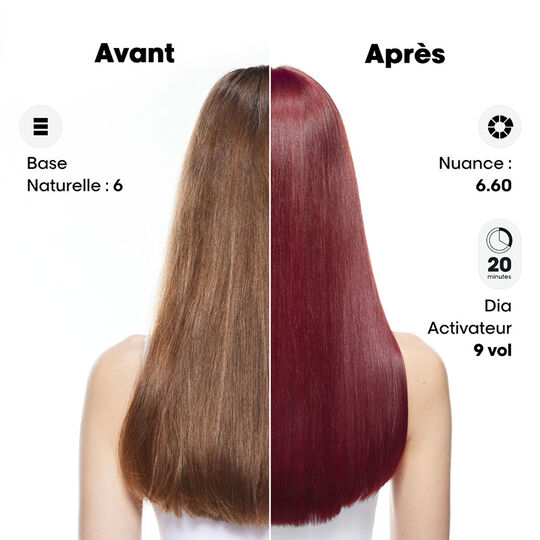 Coloration ton sur ton Dia Color 6.12 blond foncé cendré irisé