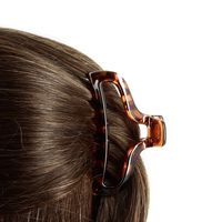 Pince à cheveux ajourée écaille