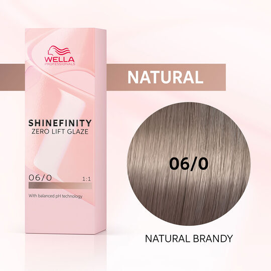 Coloration gloss Shinefinity 06/0 natural brandy