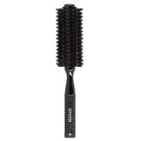 Brosse &agrave; brushing noire en poils de sanglier 43mm