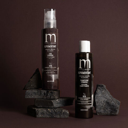 Shampooing repigmentant cheveux naturels ou color&eacute;s cendreur