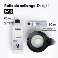 Coloration ton sur ton Dia light Hyaluronic 10.82 milkshake moka iris&eacute;