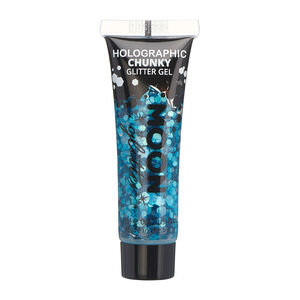 Gel holographique &agrave; grosses paillettes Moon Glitter bleu