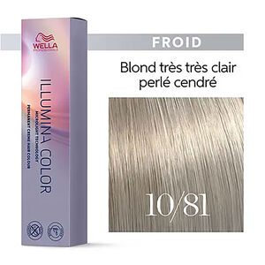 Illumina color 10/81 blond très très clair perlé cendré