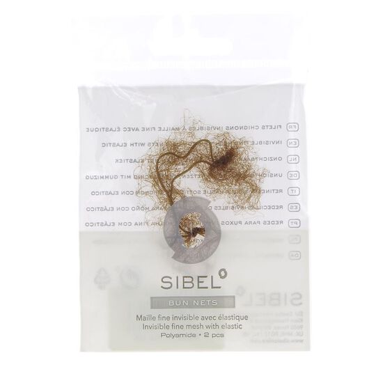 Filets à chignon invisibles x 2 châtain clair