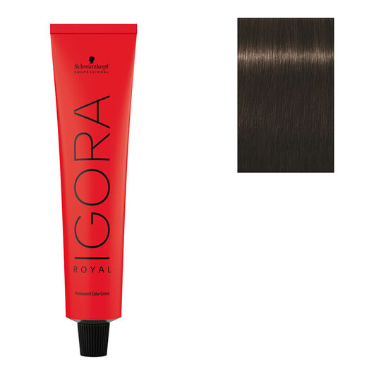 Coloration permanente Igora Royal 4-0 ch&acirc;tain naturel