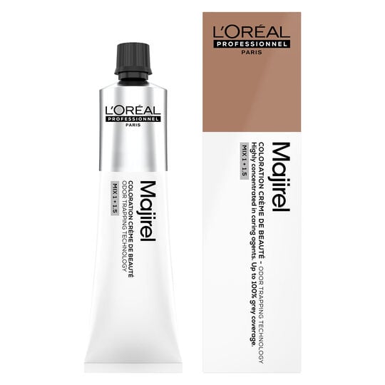 Coloration cr&egrave;me de beaut&eacute; Majirel 6.8 blond fonc&eacute; mocca