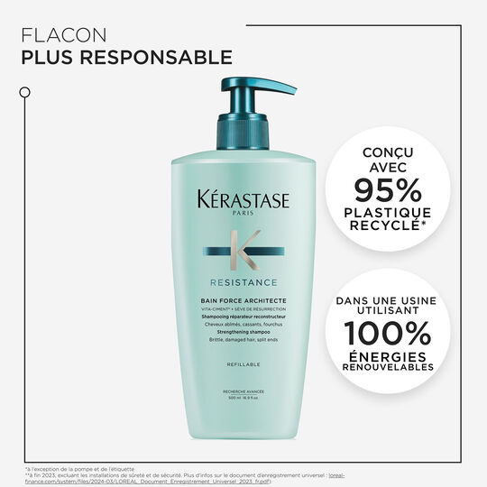 Bain Force Architecte R&eacute;sistance 500 ml rechargeable