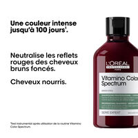 Shampooing neutralisant Vitamino Color Spectrum vert, anti-rouge