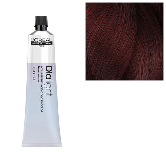 Coloration ton sur ton Dia light Hyaluronic 5.66 ch&acirc;tain clair rouge intense
