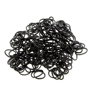 Mini élastiques caoutchouc lot de 240 noir,  Mini élastiques caoutchouc lot de 240 noir