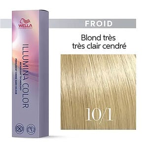 Illumina color 10/1 blond tr&egrave;s tr&egrave;s clair cendr&eacute;