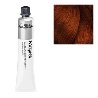 Coloration permanente Majirel Majirouge rubilane 6.40 blond foncé cuivré intense