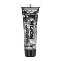 Gel holographique à grosses paillettes Moon Glitter argent,  Gel holographique à grosses paillettes Moon Glitter argent