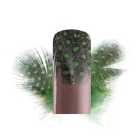 Plumes Nail Art vert,  Plumes Nail Art vert