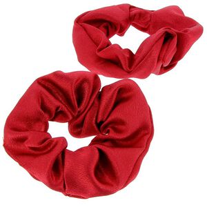 Chouchous satinés x 2 rouge