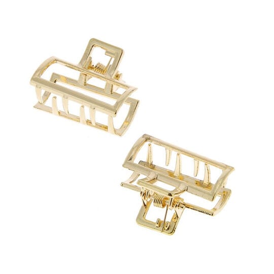 Mini pinces m&eacute;tal dor&eacute;es