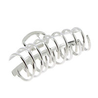 Pince croco m&eacute;tallique argent
