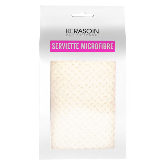 Serviette microfibre blanc crème