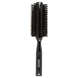 Brosse &agrave; brushing noire en poils de sanglier 50mm