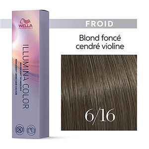 Illumina color 6/16 blond foncé cendré violet