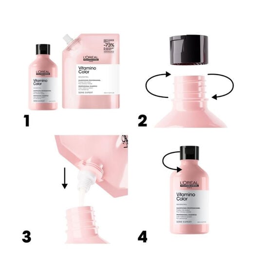 Duo recharge Vitamino Color + shampooing 500ml