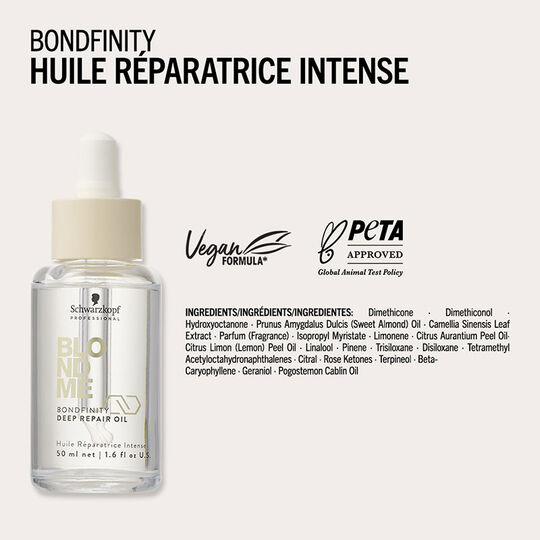 Huile r&eacute;paratrice intense Blondme Bondfinity