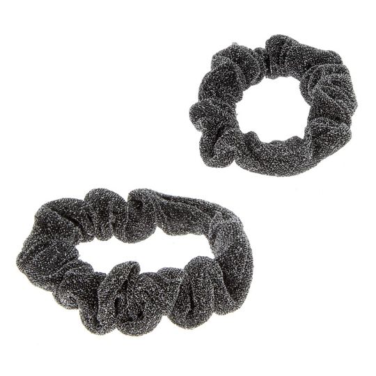 Duo de chouchous brillants argent&eacute;