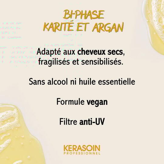 D&eacute;m&ecirc;lant bi-phase &agrave; l'argan et au karit&eacute; 30ml
