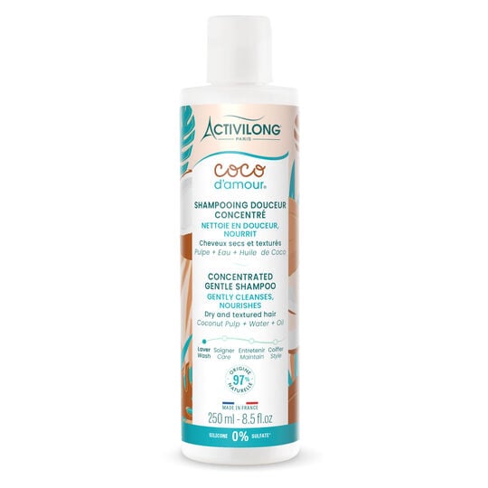 Shampooing douceur cheveux secs et textur&eacute;s Coco d'amour