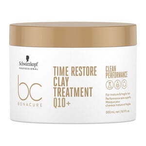 Masque argile renfor&ccedil;ateur cheveux matures et fragilis&eacute;s BC Time Restore 500 ml